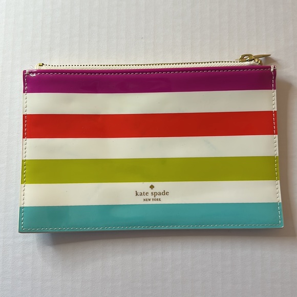 kate spade Handbags - KATE SPADE Candy Stripe Pencil & Cosmetic Pouch.